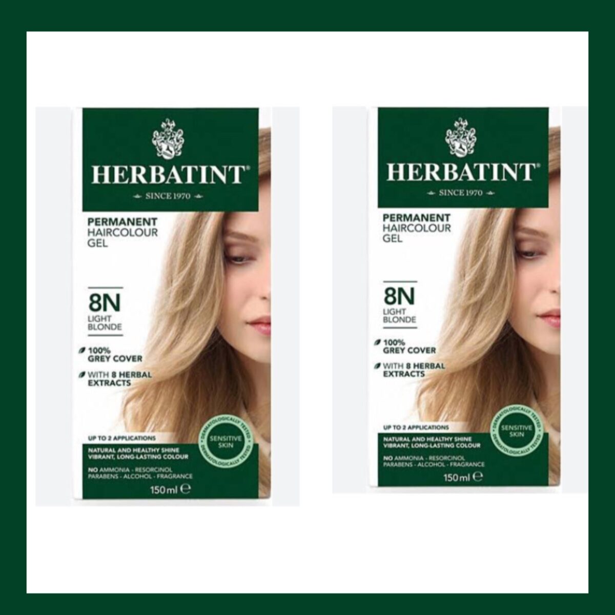 Herbatint 8N Blond Clair Açık Kumral Saç Boyası 150mlX2 Lİ