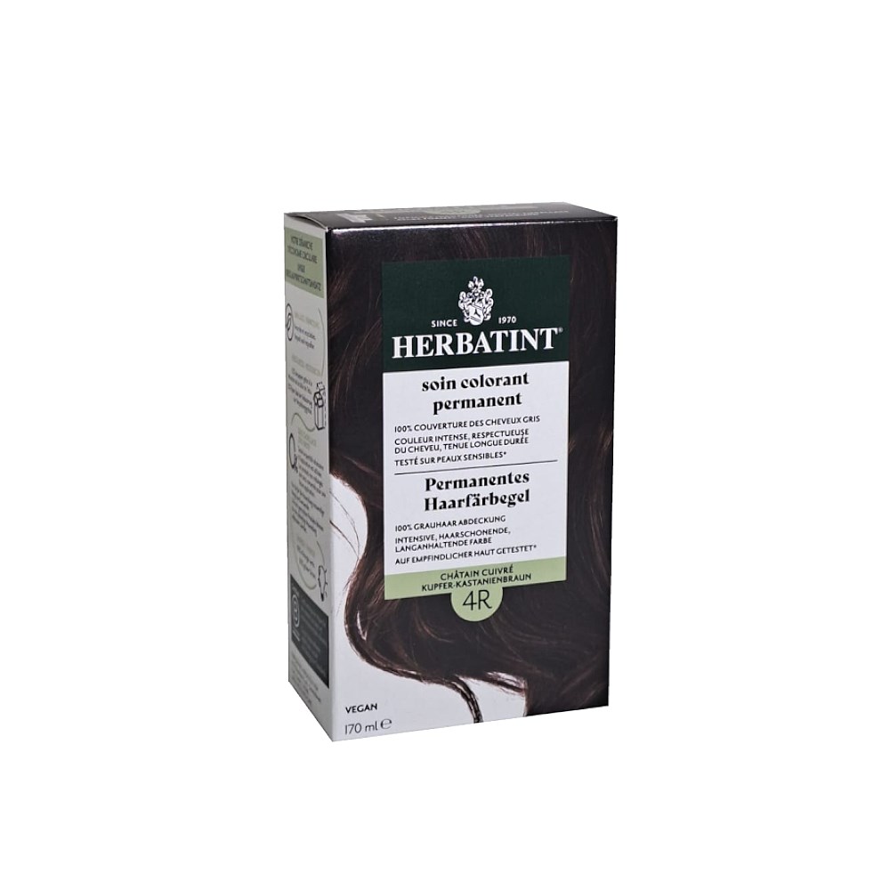 19f21b8359544dafb498b1d9a94eadbf.jpg Herbatint 4R Chatain Cuivre - Chestnut Saç Boyası 170 ml - Görsel 1