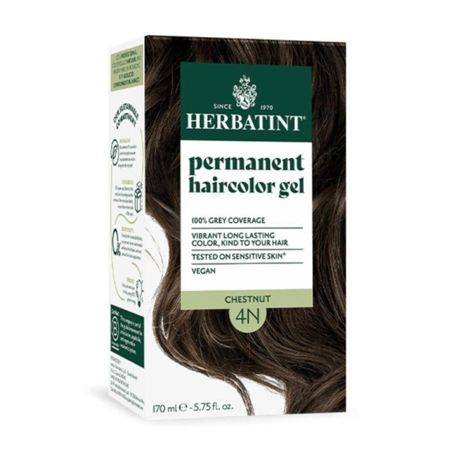 497cf1fa79844184a733a29ba36a037d.jpg Hebatint Permanent haircolour gel 4N Brown 170ml - Görsel 1