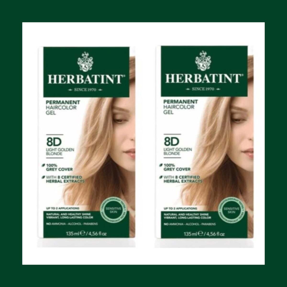 Herbatint 8d Blond Clair Dore Açık Altın Sarısı Saç Boyası 150mlx2 Li