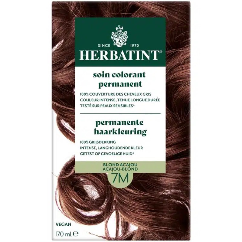 6e9b7a461b784040b88acde9f74852c1.jpg Herbatint 7M Blond Acajou Kızıl Kestane Saç Boyası 170ml - Görsel 1