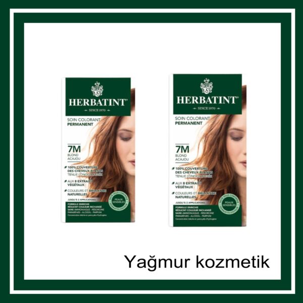 Herbatint 7M Blond Acajou Kızıl Kestane Saç Boyası 2Lİ