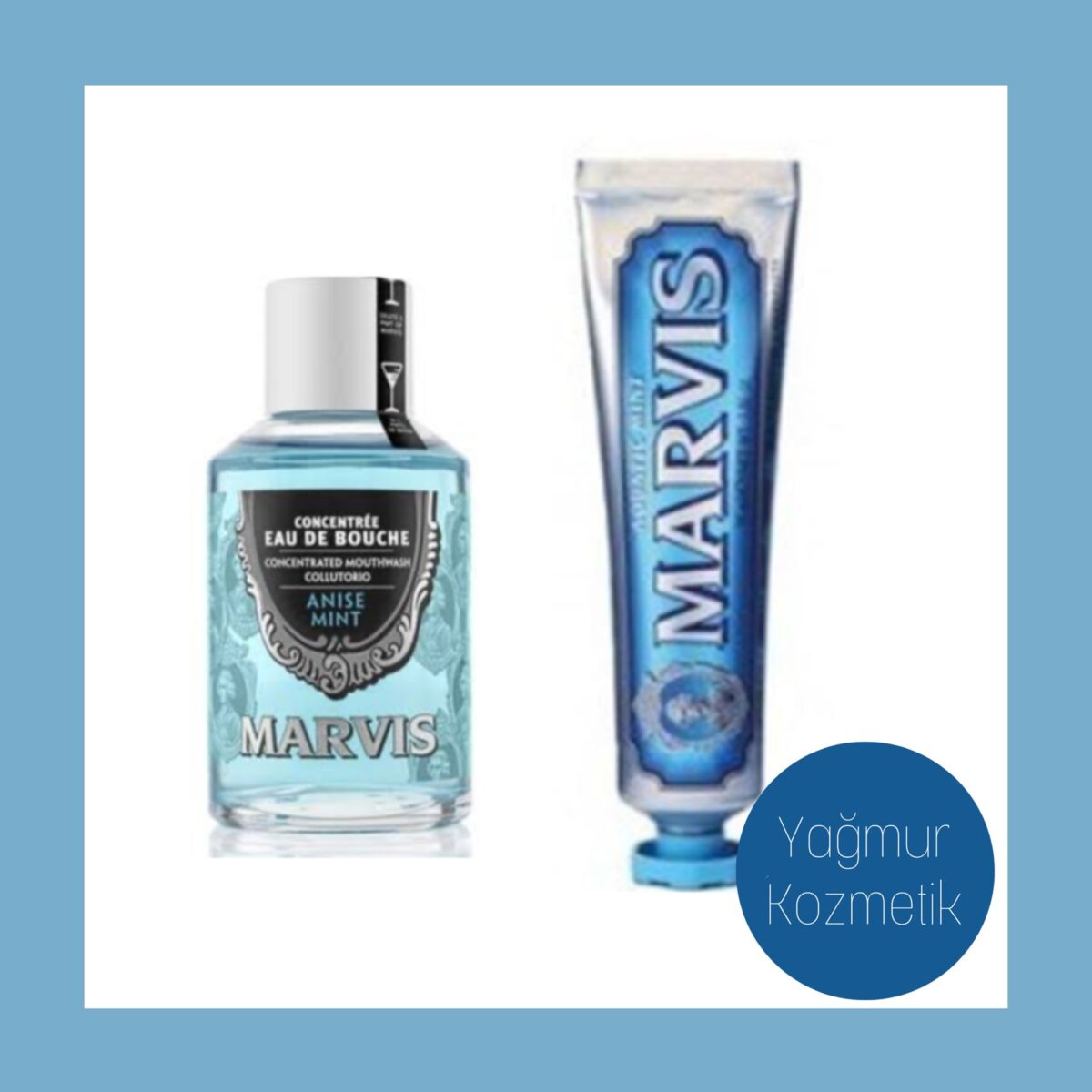Marvis Aquatic Mint Diş Macunu 85mlAnasonlu Ağız Gargarası 120ml