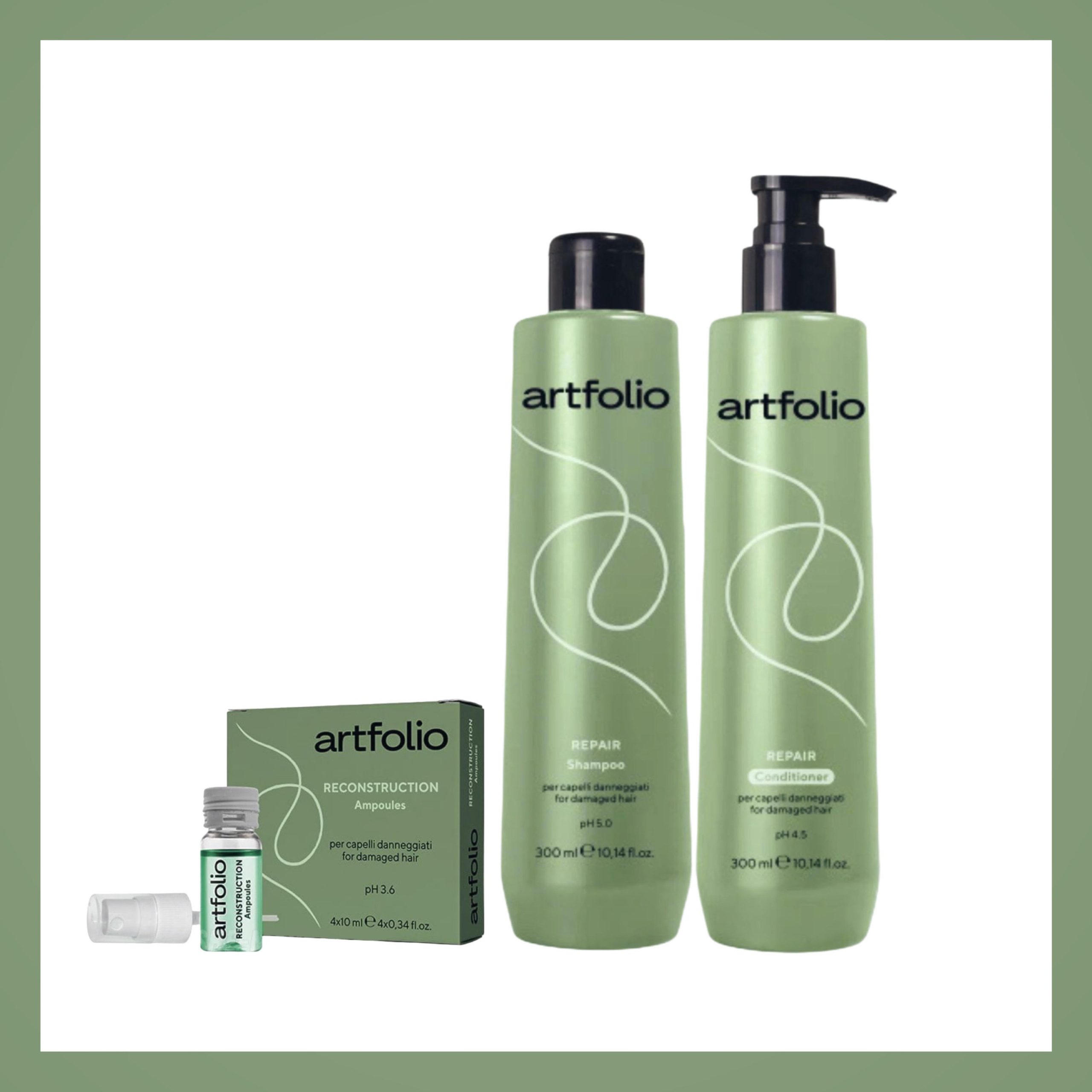fa29e82b2ccc4a138e8adfc30f182f7b.jpg Artfolio İşlem Görmüş Saçlar İçin Onaran şampuan Onarım ve Yeniden Yapılanma Set - Görsel 1
